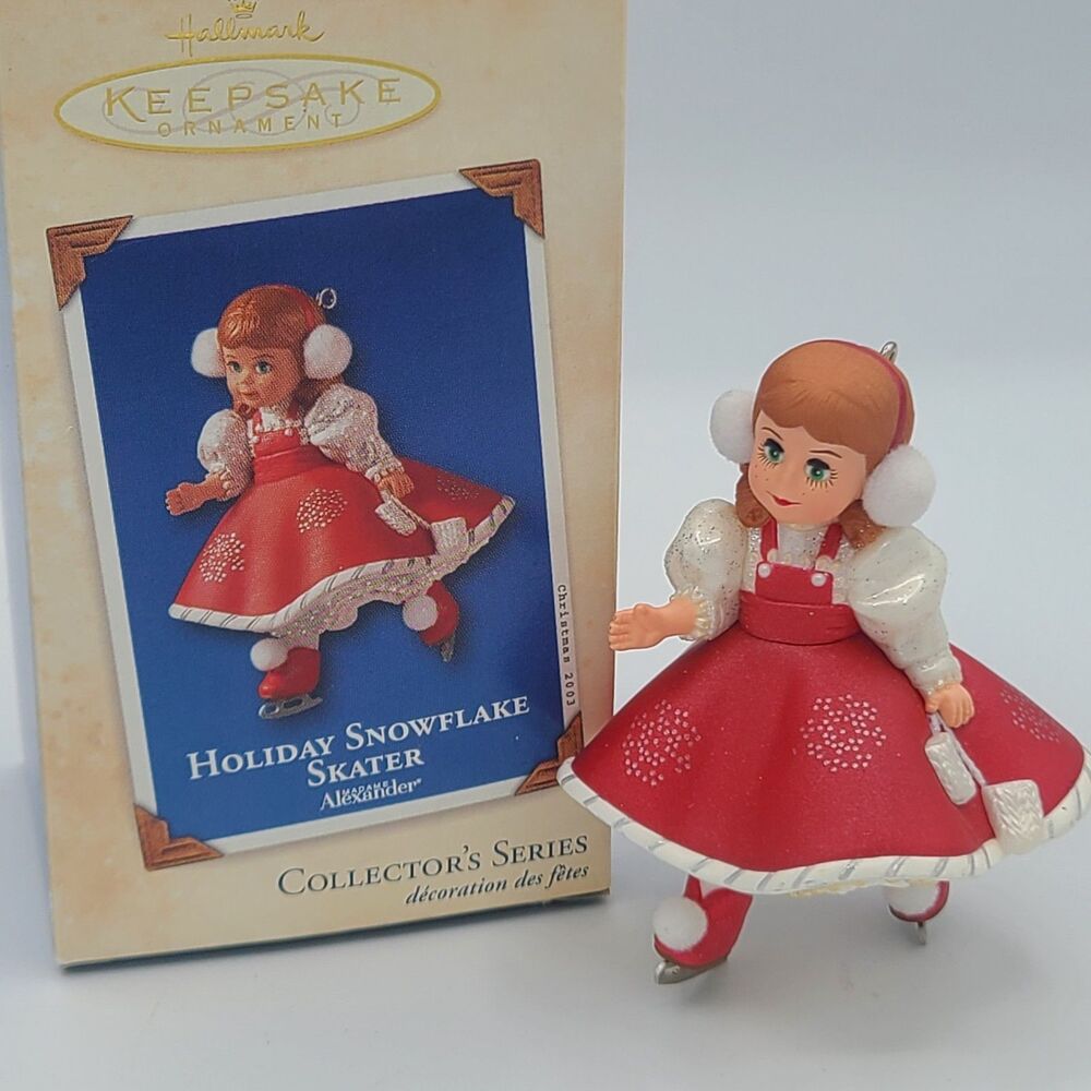 Hallmark Keepsake Holiday Snowflake Skater Madame Alexander Ornamant 2003